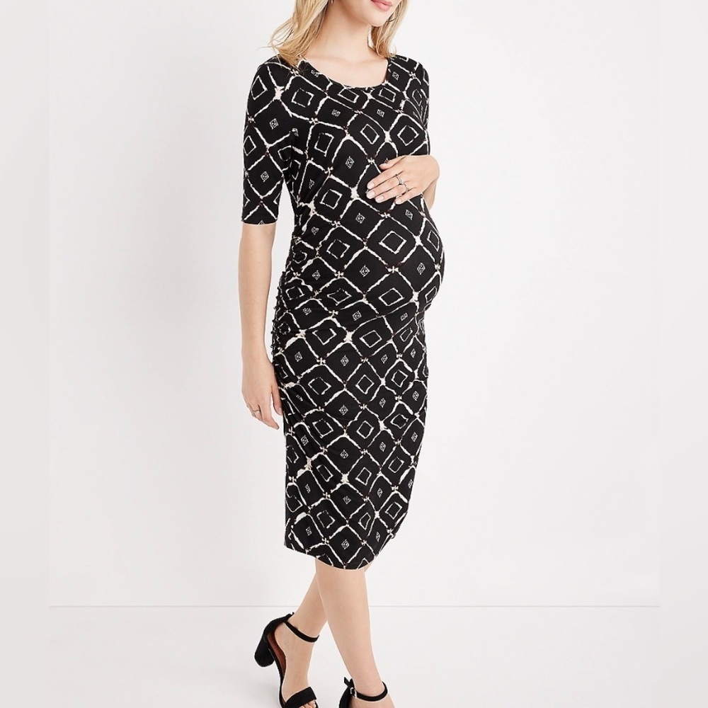 Maurice’s Bodycon Maternity Midi Dress Size Large - Picture 1 of 4